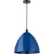 Edison Plymouth Dome 1 Light 16 inch Satin Gold Mini Pendant Ceiling Light