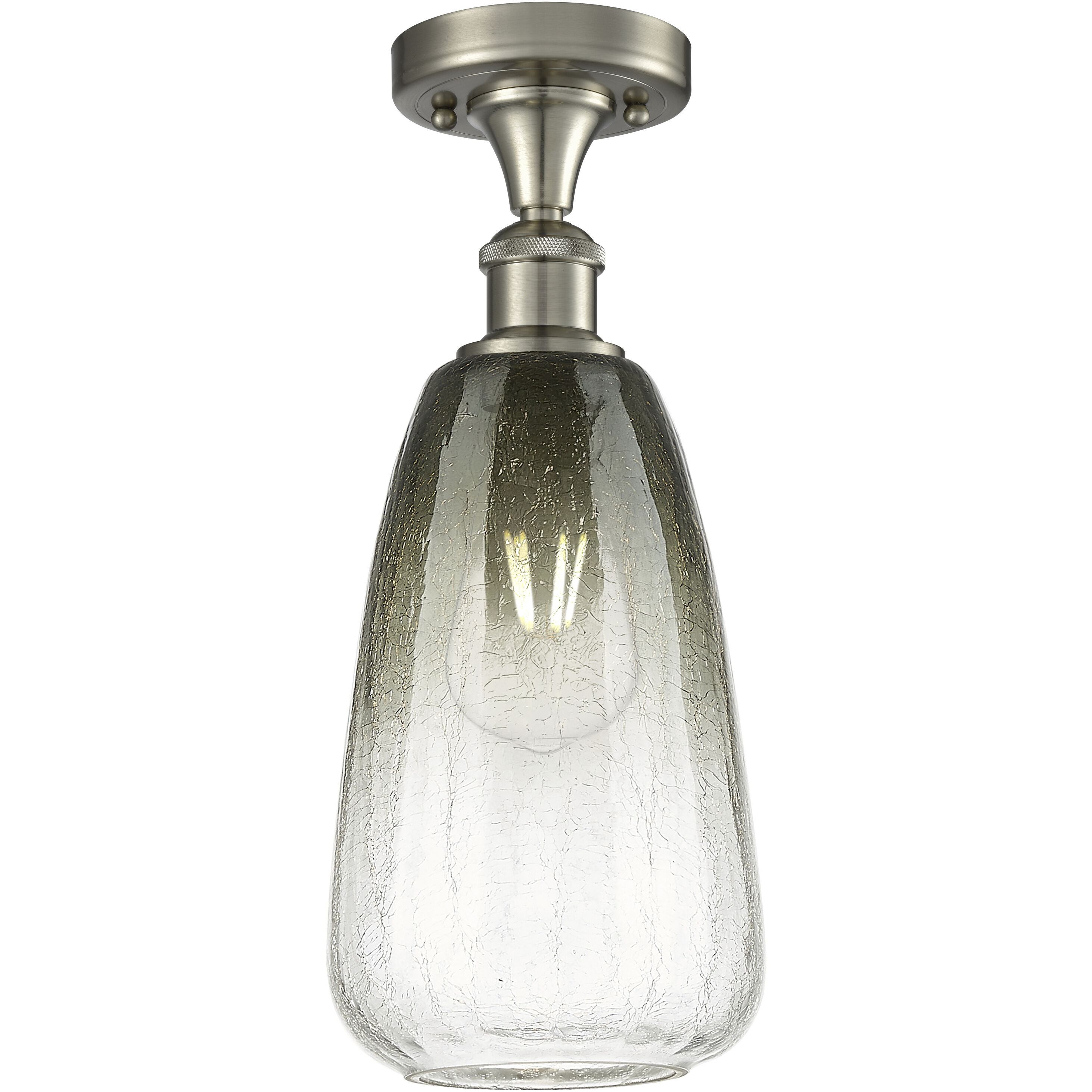 Ballston Brookhaven Almond 1 Light 6.00 inch Semi-Flush Mount