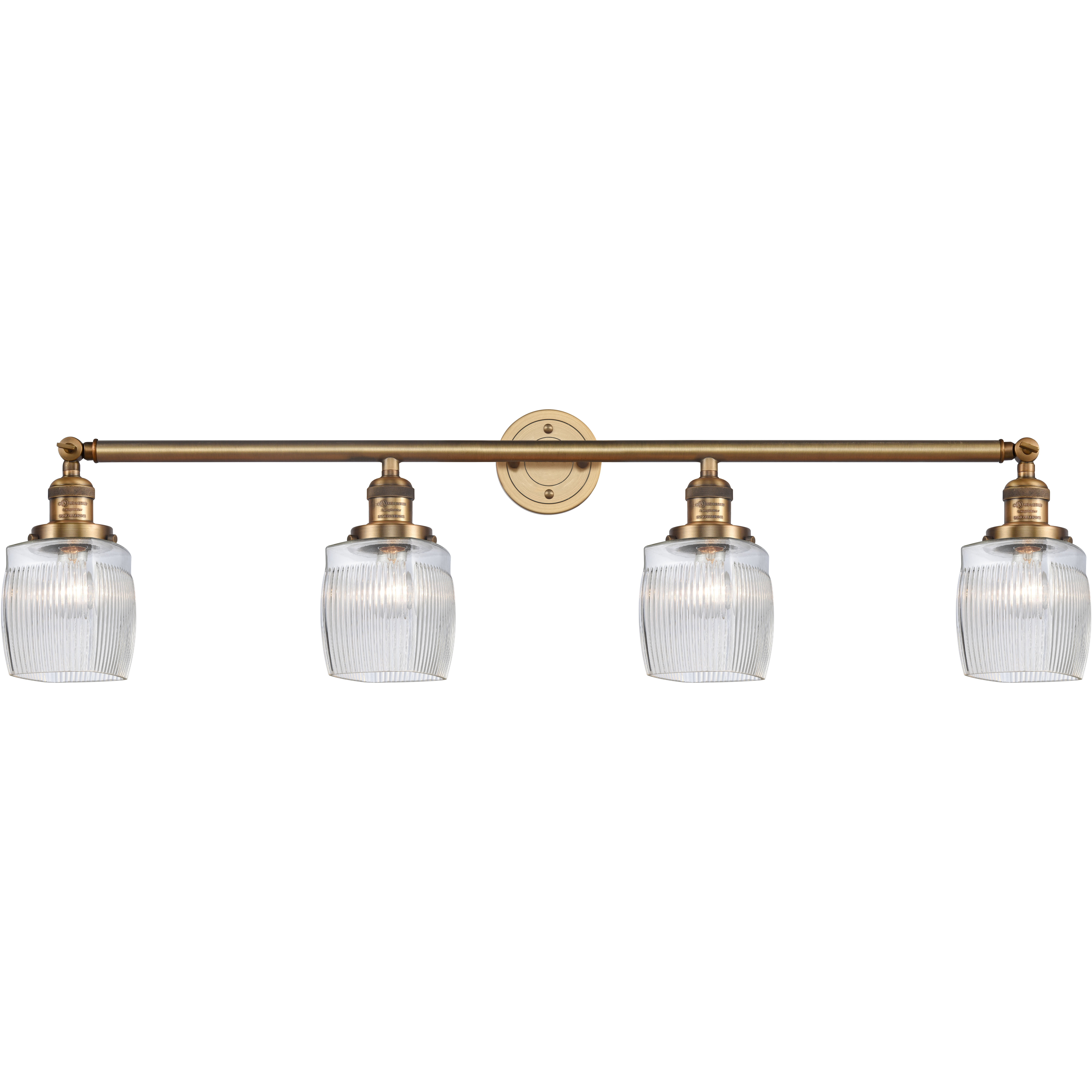 Franklin Restoration Colton LED 42 inch Brushed Brass Bath Vanity Light Wall Light, Franklin Restoration
