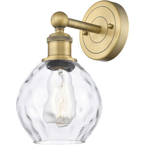 Waverly 1 Light 6 inch Brushed Brass and Clear Sconce Wall Light