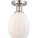 Edison Eaton 1 Light 5.50 inch Semi-Flush Mount