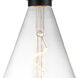 Ballston Edison LED 6.5 inch Matte Black Mini Pendant Ceiling Light, Ballston