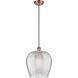 Ballston Norfolk 1 Light 12 inch Antique Copper Mini Pendant Ceiling Light in Clear Glass