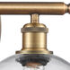 Ballston Athens LED 16 inch Brushed Brass Bath Vanity Light Wall Light, Ballston