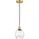 Edison Waverly LED 6 inch Satin Gold Mini Pendant Ceiling Light