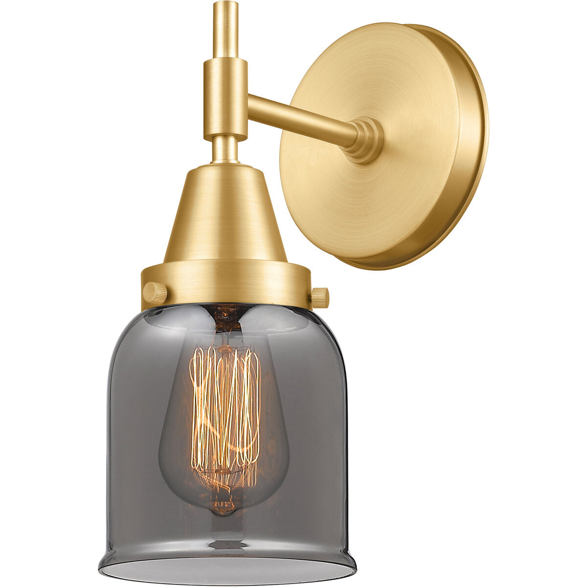 Caden 1 Light 5 inch Satin Gold Sconce Wall Light