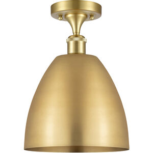 Ballston Dome LED 9 inch Satin Gold Semi-Flush Mount Ceiling Light