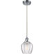 Ballston Norfolk LED 6 inch Polished Chrome Mini Pendant Ceiling Light in Clear Glass