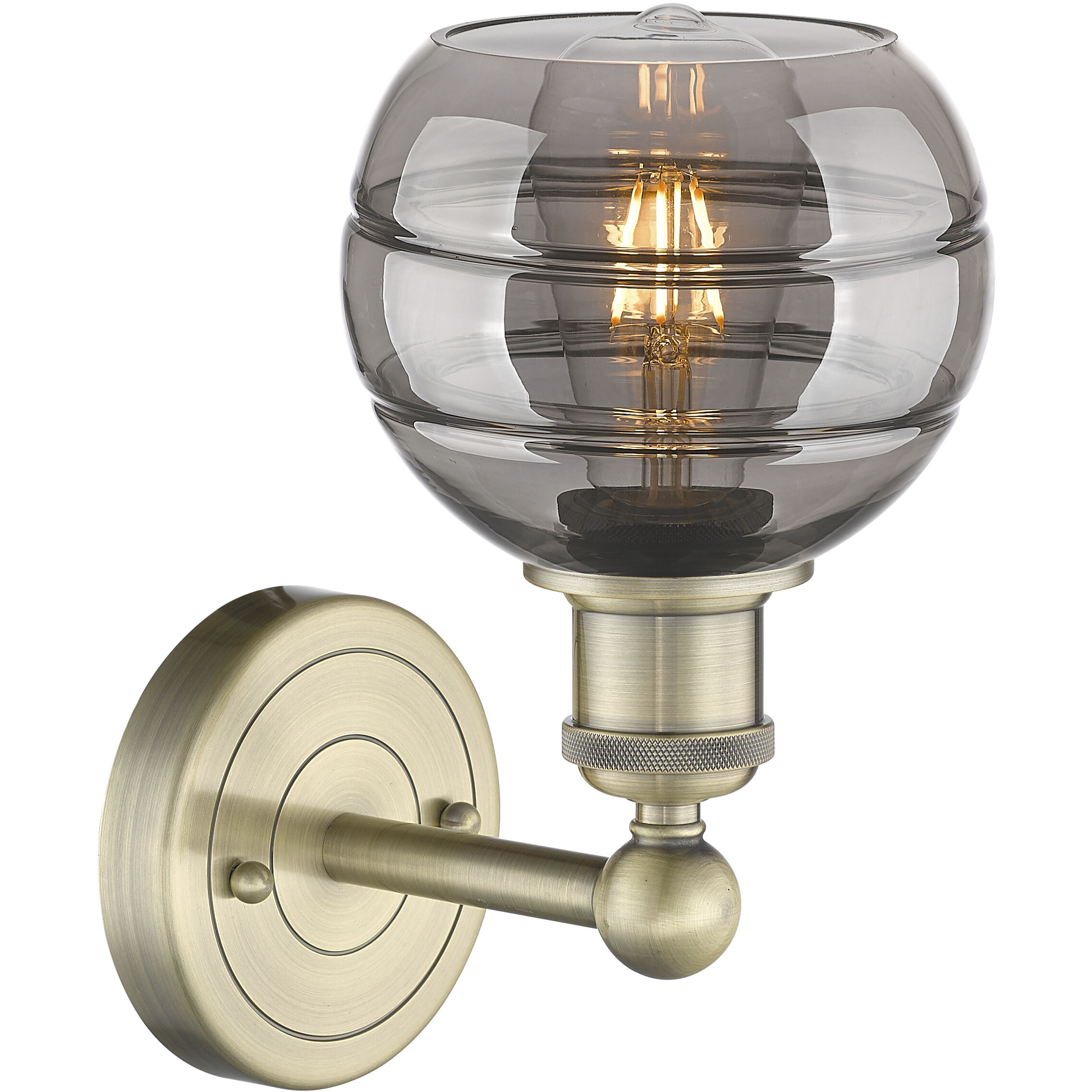 Edison Rochester 1 Light 5.88 inch Antique Brass Sconce Wall Light