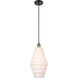 Ballston Cascade LED 8.25 inch Black Antique Brass Mini Pendant Ceiling Light in White