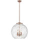 Ballston Athens Water Glass LED 17.88 inch Antique Copper Statement Pendant Ceiling Light