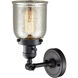 Franklin Restoration Small Bell LED 5 inch Matte Black Sconce Wall Light, Franklin Restoration