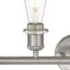 Edison Fenton 4 Light 33.5 inch Brushed Satin Nickel Bath Vanity Light Wall Light in Matte White Glass
