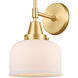 Caden LED 8 inch Satin Gold Sconce Wall Light