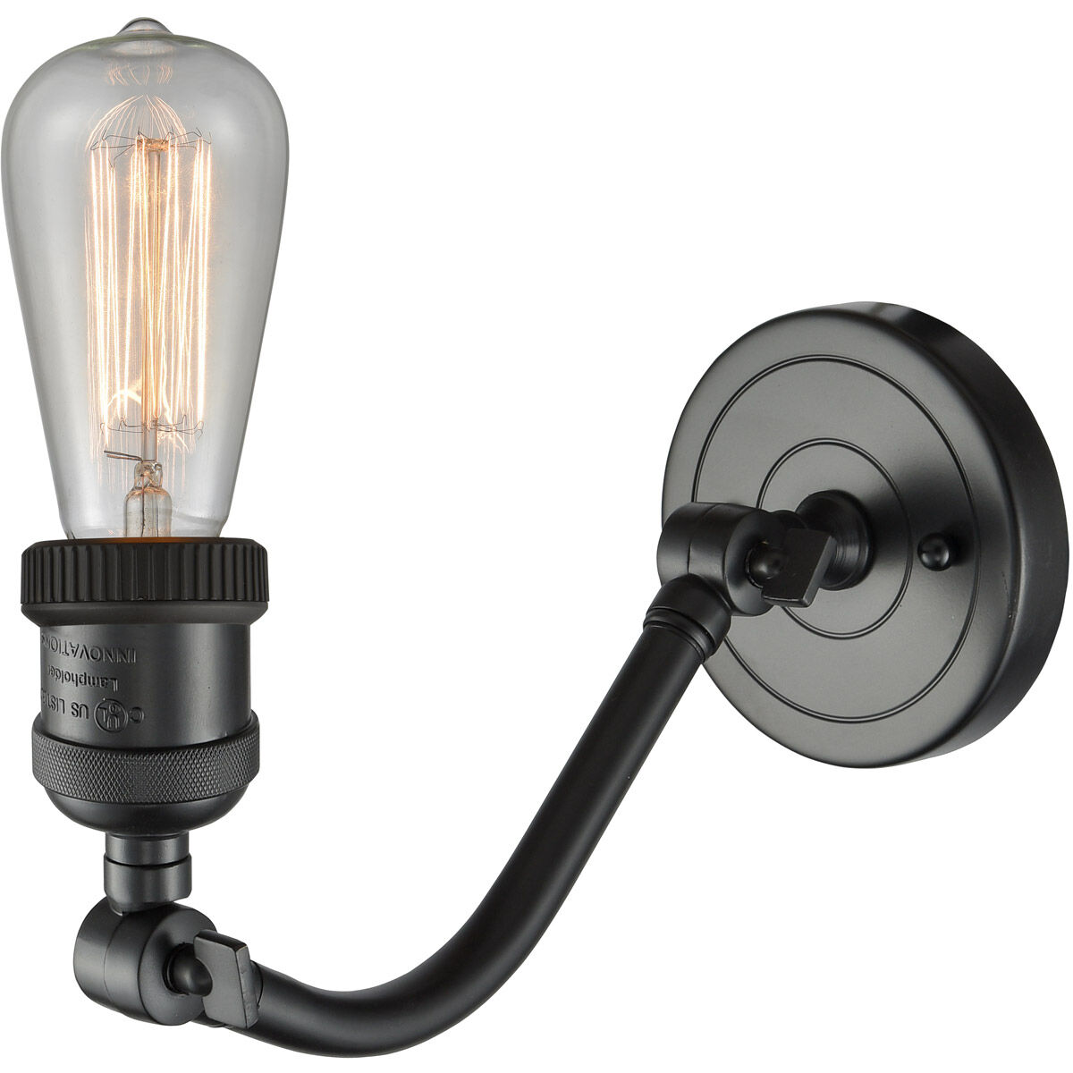 Franklin Restoration Bare Bulb LED 4.5 inch Oil Rubbed Bronze Sconce Wall Light, Franklin Restoration