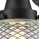 Caden LED 6 inch Matte Black Sconce Wall Light