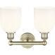 Edison Bella 2 Light 14.5 inch Antique Brass Bath Vanity Light Wall Light