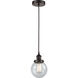 Edison Beacon LED 6 inch Oil Rubbed Bronze Mini Pendant Ceiling Light
