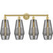 Windham 4 Light 34 inch Satin Gold Bath Vanity Light Wall Light