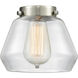 Nouveau Fulton 1 Light 6.75 inch Black Antique Brass Mini Pendant Ceiling Light in Incandescent, Clear, Nouveau
