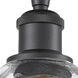 Edison Waverly 1 Light 6 inch Matte Black Semi-Flush Mount Ceiling Light