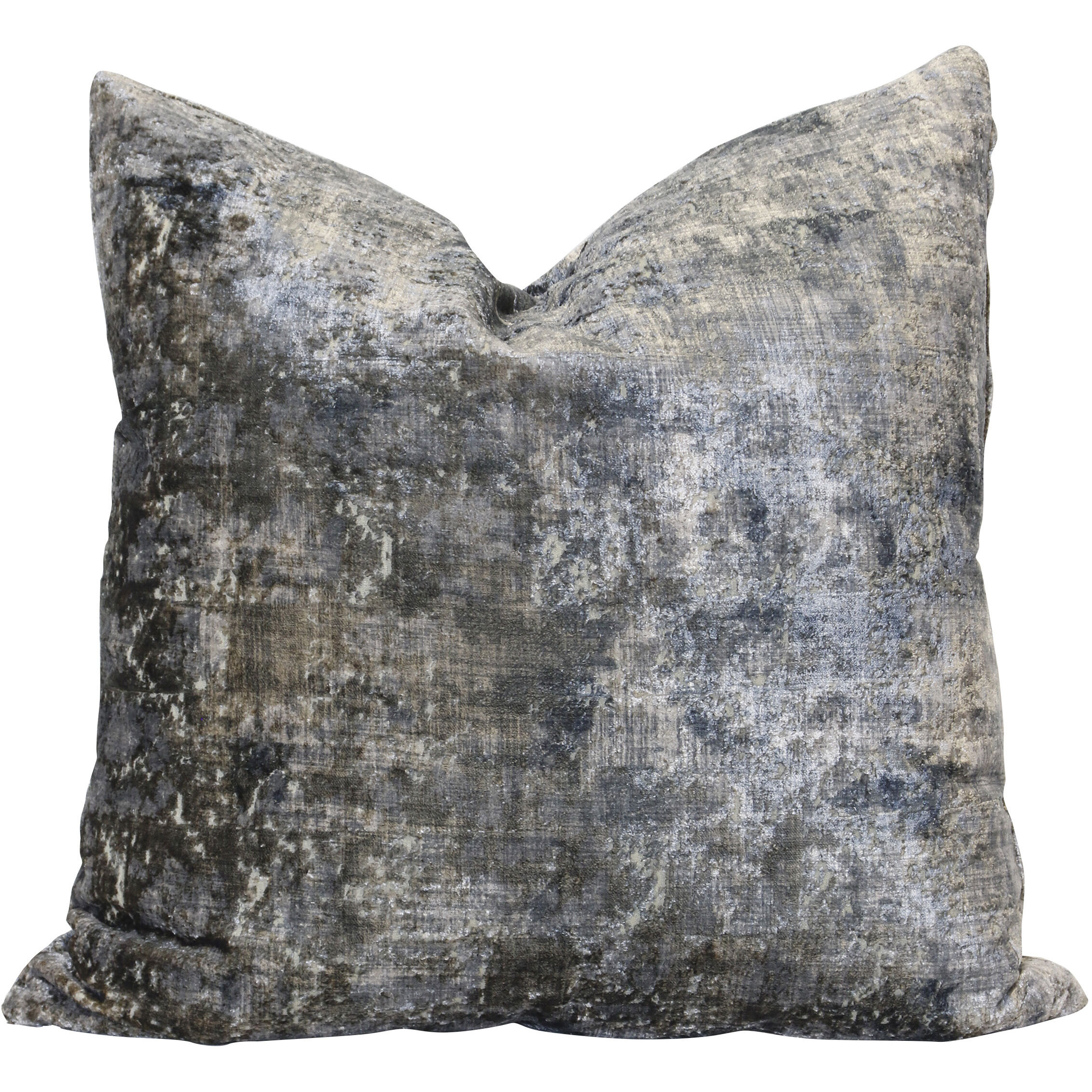 Aura 24 inch Grey Throw Pillow