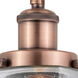 Franklin Restoration Colton LED 6 inch Antique Copper Sconce Wall Light