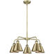 Ballston 5 Light 24.5 inch Antique Brass Chandelier Ceiling Light