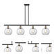 Ballston Athens 4 Light 48 inch Black Antique Brass Island Light Ceiling Light in Clear Glass, Ballston