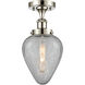 Geneseo 1 Light 6 inch Polished Nickel Semi-Flush Mount Ceiling Light