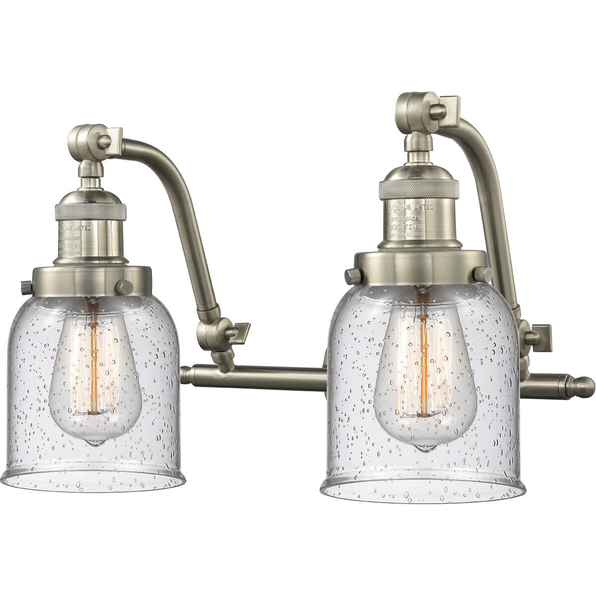 Seeded glass shop vanity light
