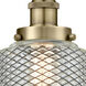 Edison Stanton 1 Light 6 inch Antique Brass Mini Pendant Ceiling Light