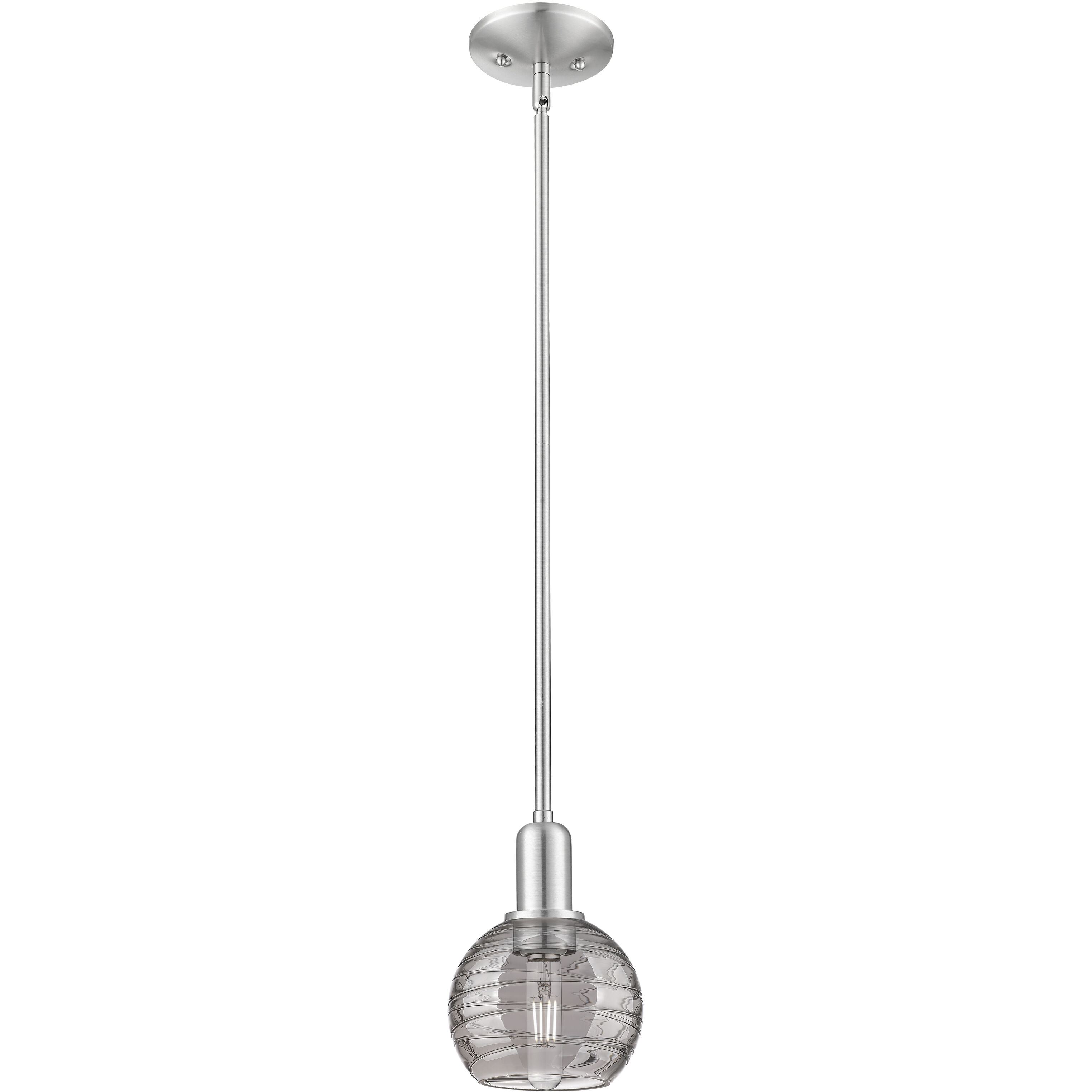 Athens Deco Swirl 1 Light 5.88 inch Mini Pendant