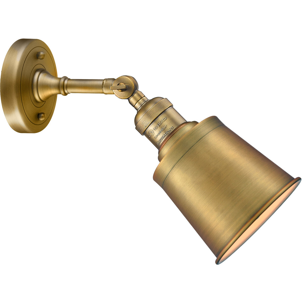 Franklin Restoration Addison 1 Light 5 inch Brushed Brass Sconce Wall Light