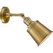 Franklin Restoration Addison 1 Light 5 inch Brushed Brass Sconce Wall Light