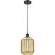 Ballston Preston 1 Light 6.75 inch Oil Rubbed Bronze Mini Pendant Ceiling Light in Mercury