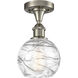 Ballston Small Deco Swirl 1 Light 6.00 inch Semi-Flush Mount