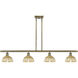 Ballston Bristol Natural II Island Light Ceiling Light in Antique Brass