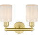 Hadley 2 Light 13.5 inch Satin Gold Bath Vanity Light Wall Light in Matte White
