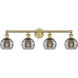 Edison Rochester 4 Light 32.88 inch Brushed Brass Bath Vanity Light Wall Light