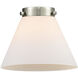 Franklin Restoration Cone LED 8 inch Antique Copper Mini Pendant Ceiling Light in Matte White