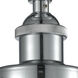 Fulton 1 Light 6.5 inch Polished Chrome Semi-Flush Mount Ceiling Light