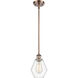 Ballston Cindyrella 1 Light 6 inch Antique Copper Mini Pendant Ceiling Light in Incandescent, Clear Glass