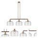 Franklin Restoration X-Large Bell 3 Light 42 inch Antique Copper Island Light Ceiling Light in Seedy Glass, Franklin Restoration