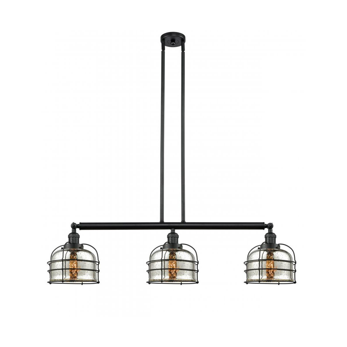 Franklin Restoration Large Bell Cage 3 Light 41.50 inch Island Light