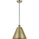 Ballston Cone 1 Light 12 inch Antique Brass Mini Pendant Ceiling Light