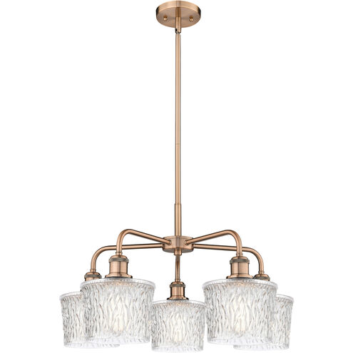 Niagra 5 Light 24.5 inch Antique Copper Chandelier Ceiling Light