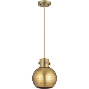 Newton Sphere 1 Light 8 inch Brushed Brass Pendant Ceiling Light