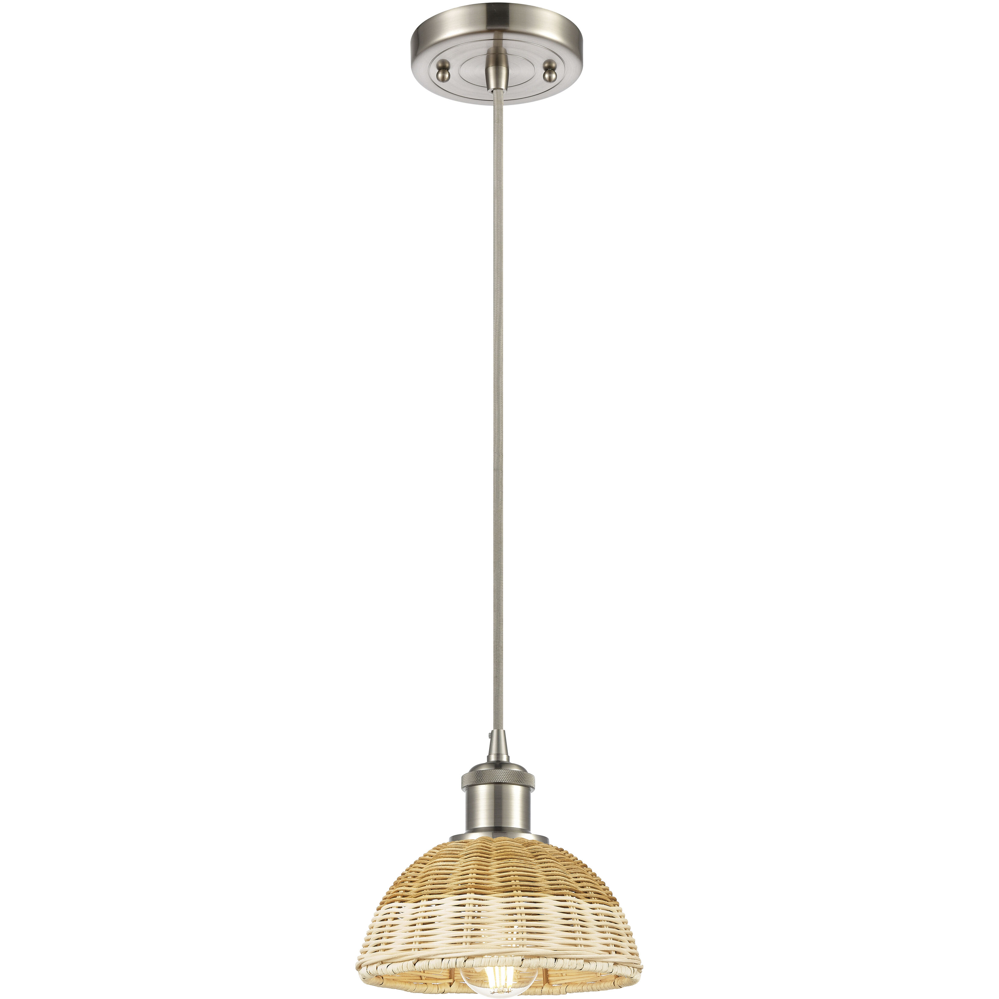 Ballston Bristol Natural II 1 Light 7.50 inch Mini Pendant