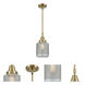 Franklin Restoration Stanton LED 6 inch Antique Brass Mini Pendant Ceiling Light